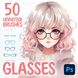Photoshop glasses brushes. Пензлі окуляри GlassesPH50 фото 1