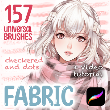 Procreate 157 Fabric textures brushes. Кисти ткани текстуры 157Fabrics фото