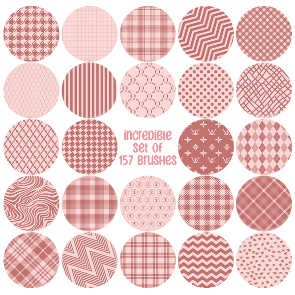 Procreate 157 Fabric textures brushes