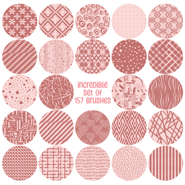 Procreate 157 Fabric textures brushes. Пензлі тканини текстури 157Fabrics фото