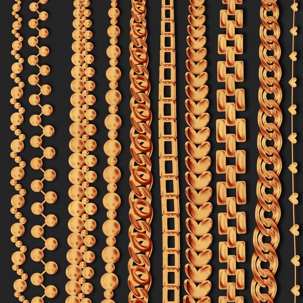 Procreate 75 Chain jewelry brushes. Кисти украшения CHAINS75 фото