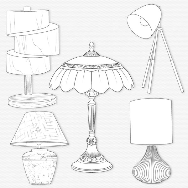 Procreate lamps interior brush. Кисти лампы 115Lamps фото