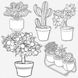 Procreate interior plants stamps