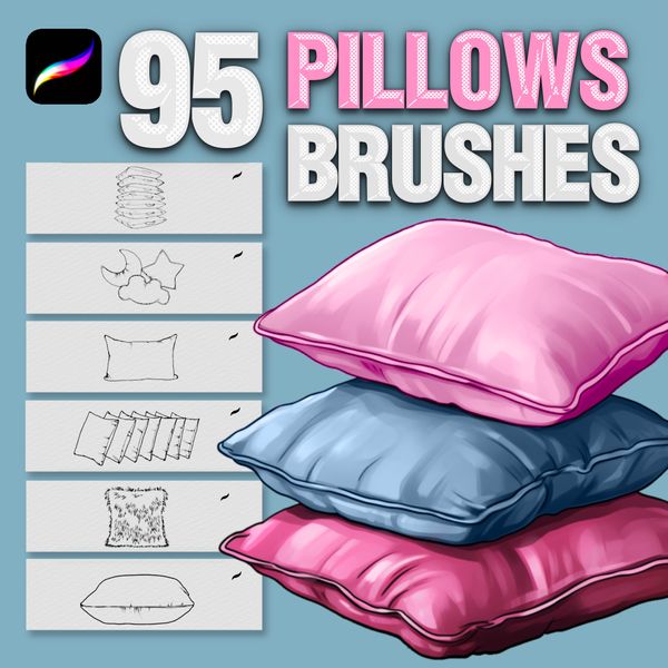 Procreate pillows interior brushes