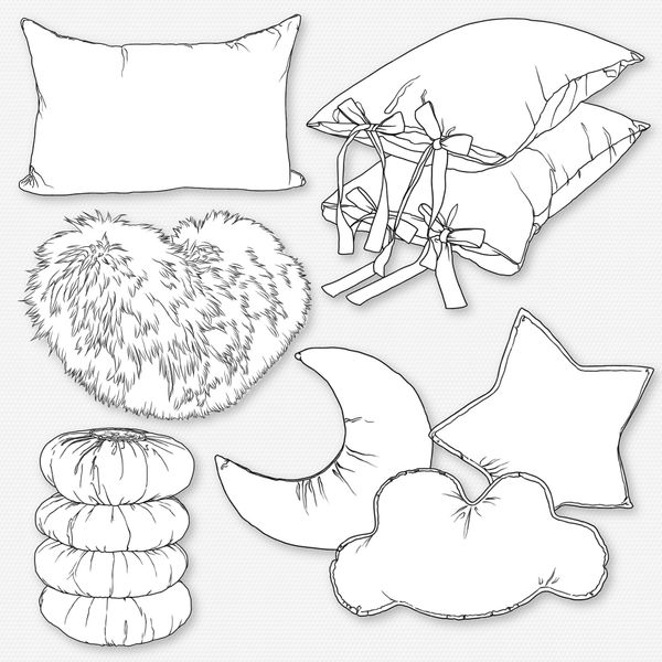 Procreate pillows interior brushes. Кисти подушки 95Pillow фото