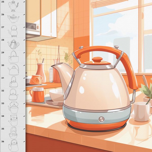 Procreate teapots  kettle brushes. Кисти чайники кухня 45Teapots фото