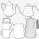 Procreate teapots  kettle brushes. Кисти чайники кухня 45Teapots фото 3