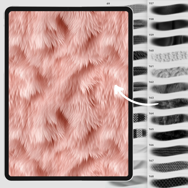 Procreate 216 Fabric brushes