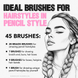 Procreate 45 Hair Pencil Braids brushes. Кисти косы 45HairSketch фото 2