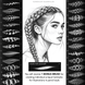 Procreate 45 Hair Pencil Braids brushes. Пензлі коси 45HairSketch фото 4