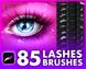 Procreate eyelashes eyes makeup brushes. Кисти для ресниц 85Lashes фото 1