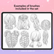 Procreate anime manga hair brushes. Кисти волосы 55Hairstyle фото 7