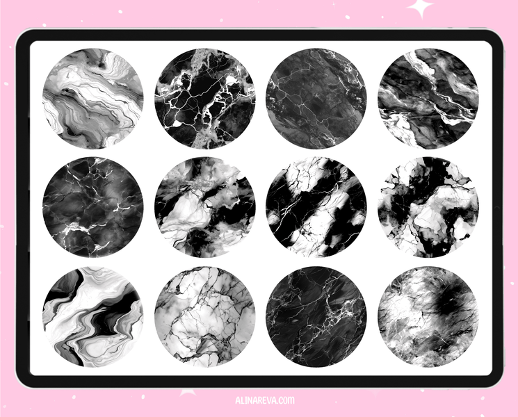 Procreate marble texture brushes. Procreate Interior brushes