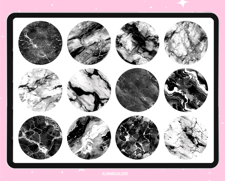 Procreate marble texture brushes. Procreate Interior brushes