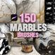 Procreate мраморные текстуры кисти. Procreate интерьерные кисти 150Marble фото 1