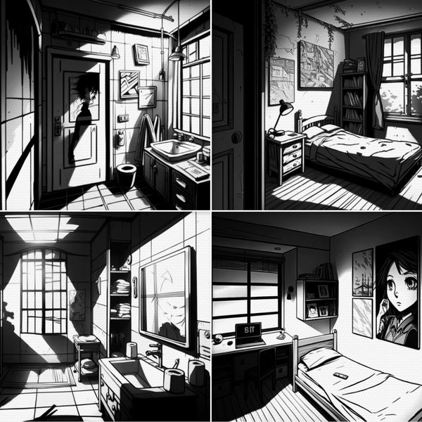 Procreate anime manga room brushes. Кисти манга аниме комнаты 60AnimeRooms фото