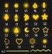 Procreate light Christmas garland brushes. Пензлі ліхтарики світло гірлянда 62Garland фото 8