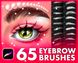 Procreate eyebrows makeup brushes. Кисти брови 65Brows фото 1