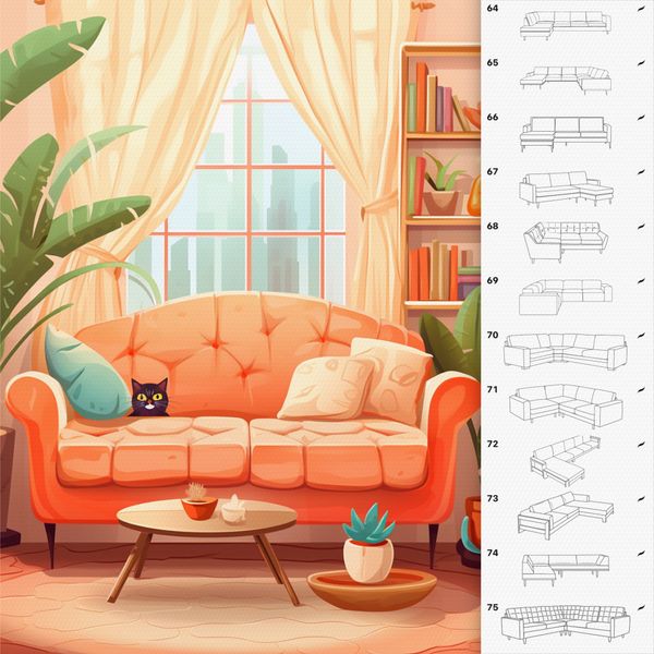 Procreate sofas interior brushes