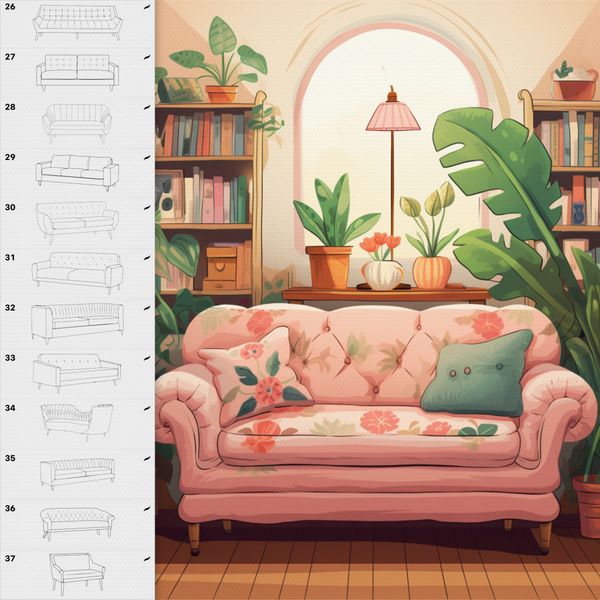 Procreate sofas interior brushes